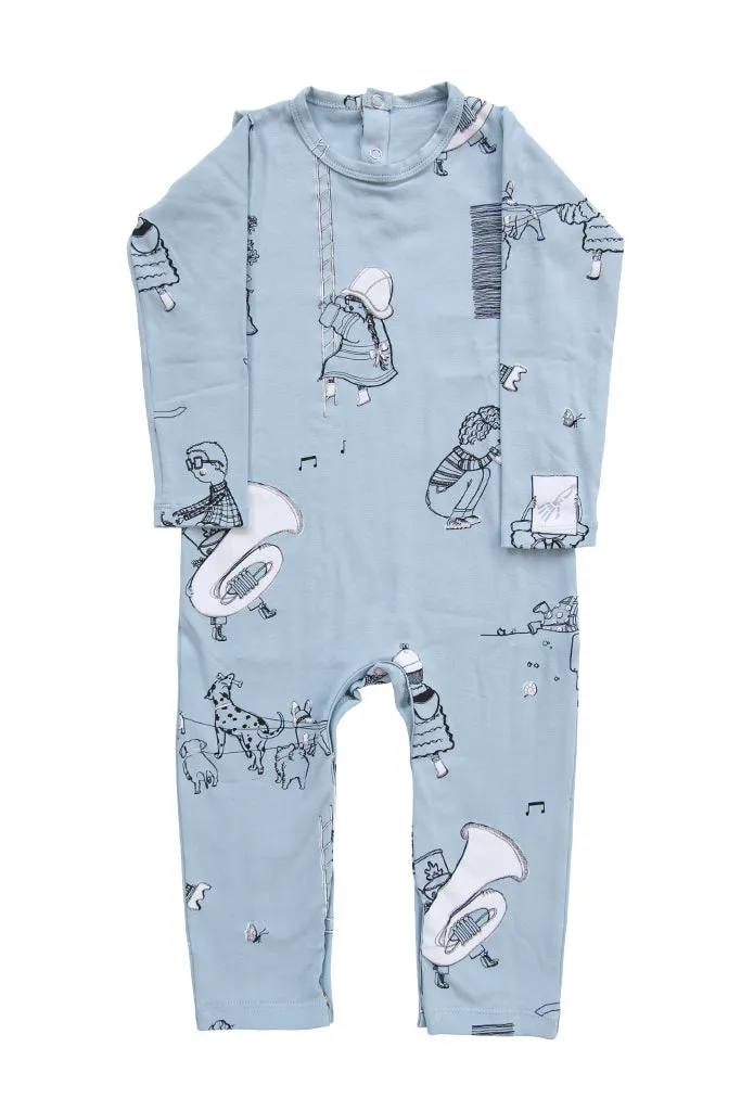 When I Grow Up - LS Romper - Powder