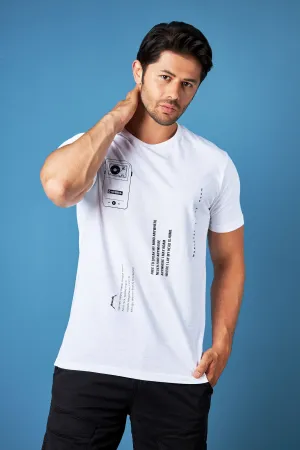 White T Shirt RN HS