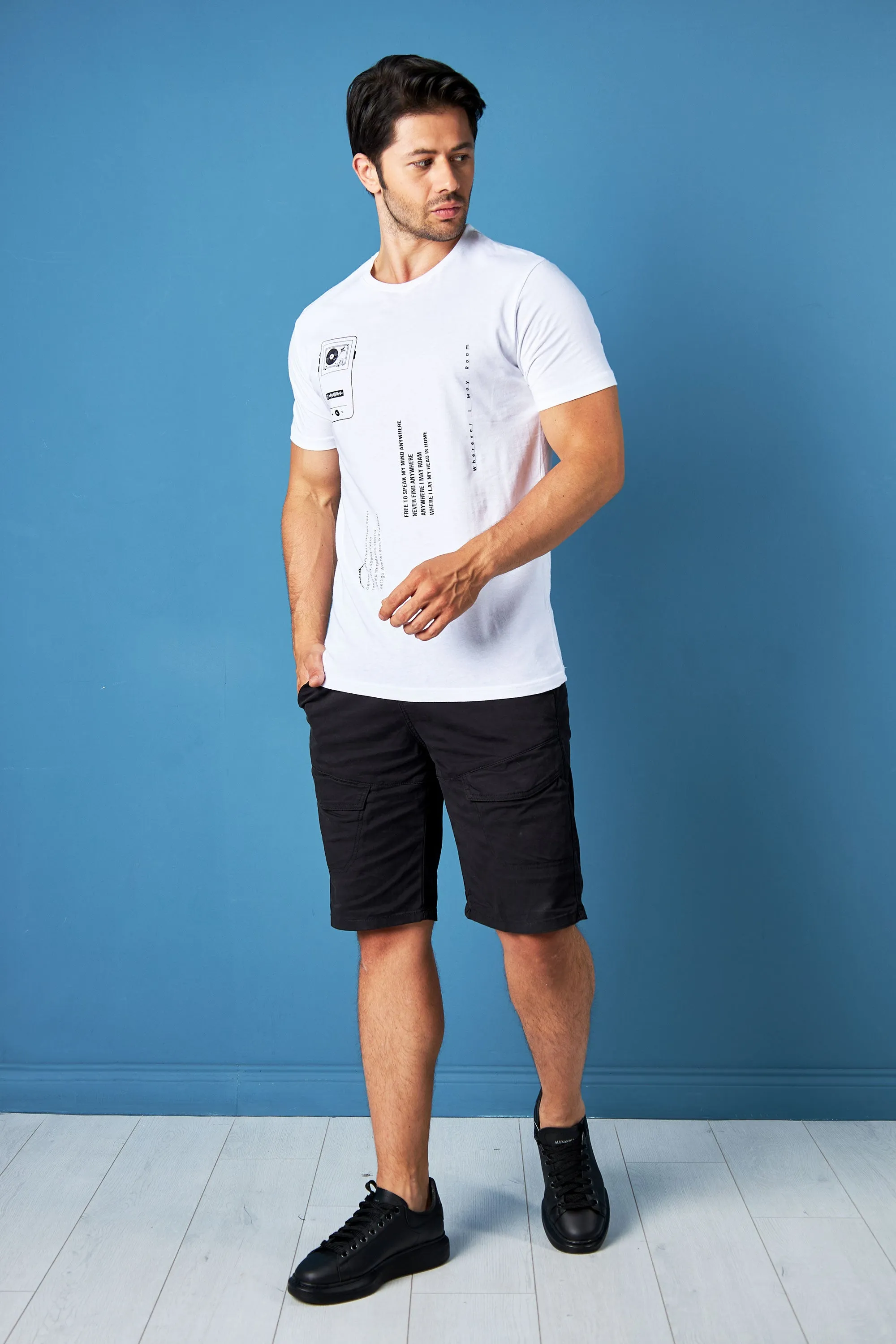White T Shirt RN HS