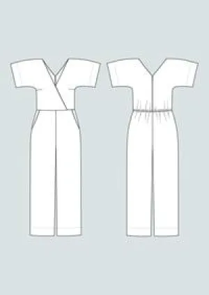 Wide Leg Jumpsuit Pattern XS-L -- The Assembly Line Patterns