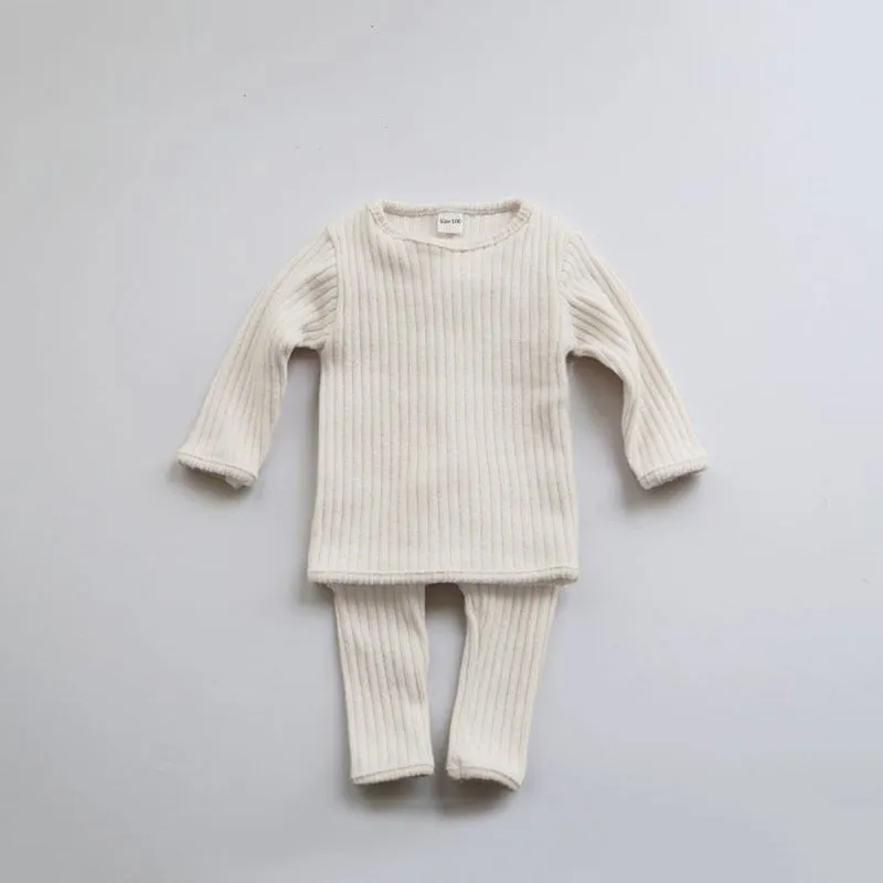 Winter Autumn Baby Clothing For 0-5Y Baby Girl Boy Clothes Warm Sweater  Pants Kids Outfits Children Pajamas Baby Girl Clothes