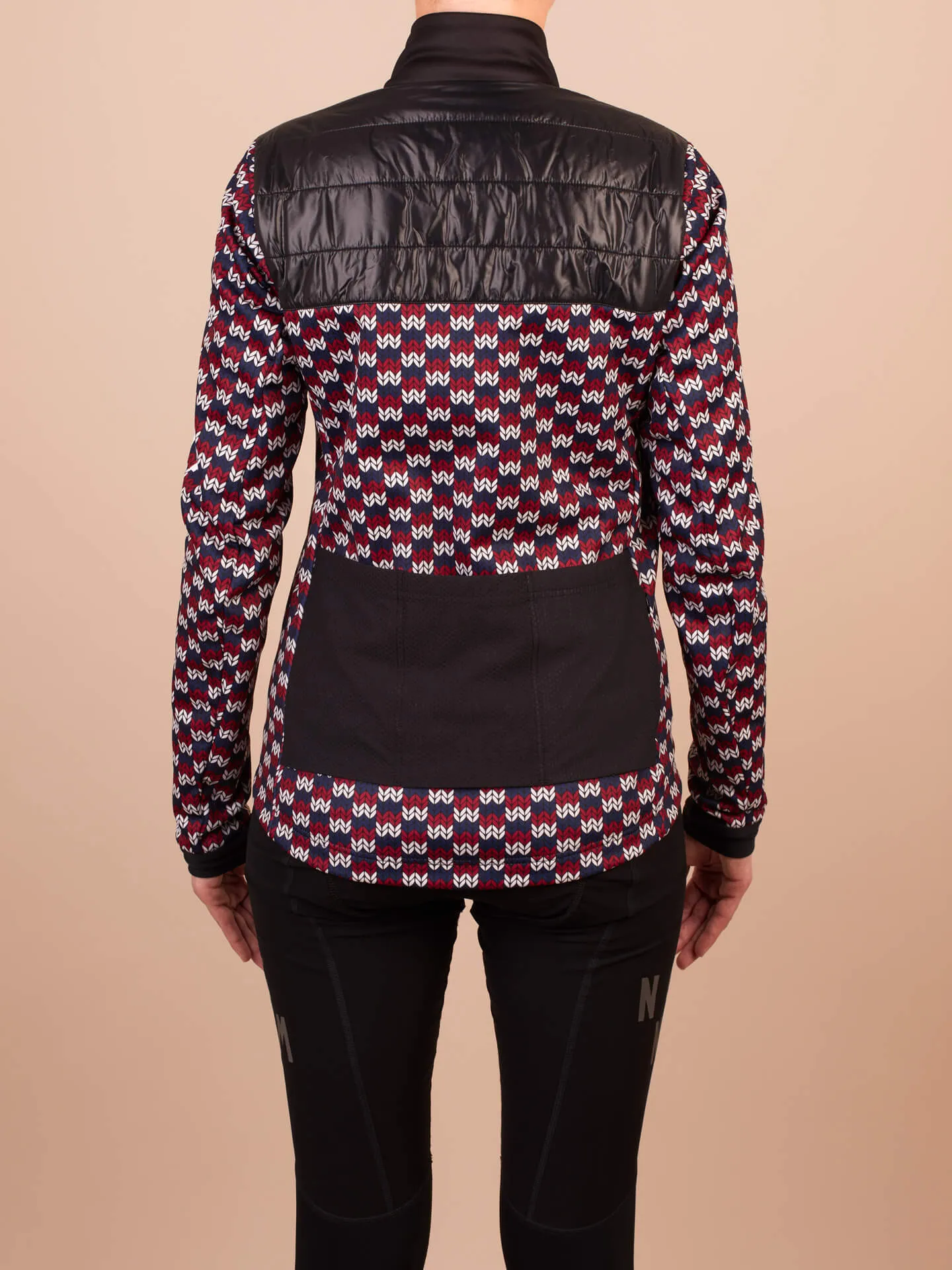 Winter Performance Puff Jacket - Red Navy Blue