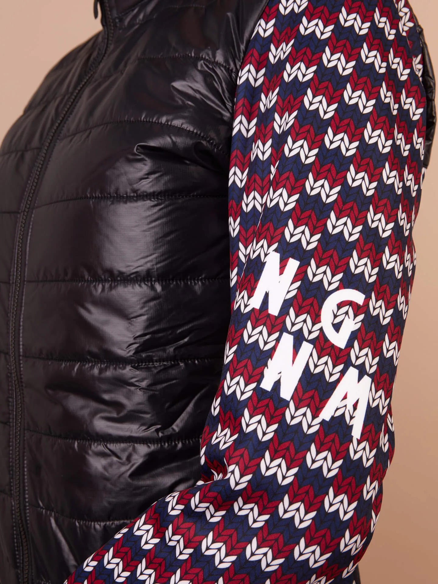 Winter Performance Puff Jacket - Red Navy Blue