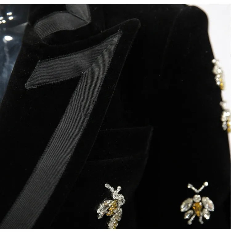 Women high waist pocket jacket mid length