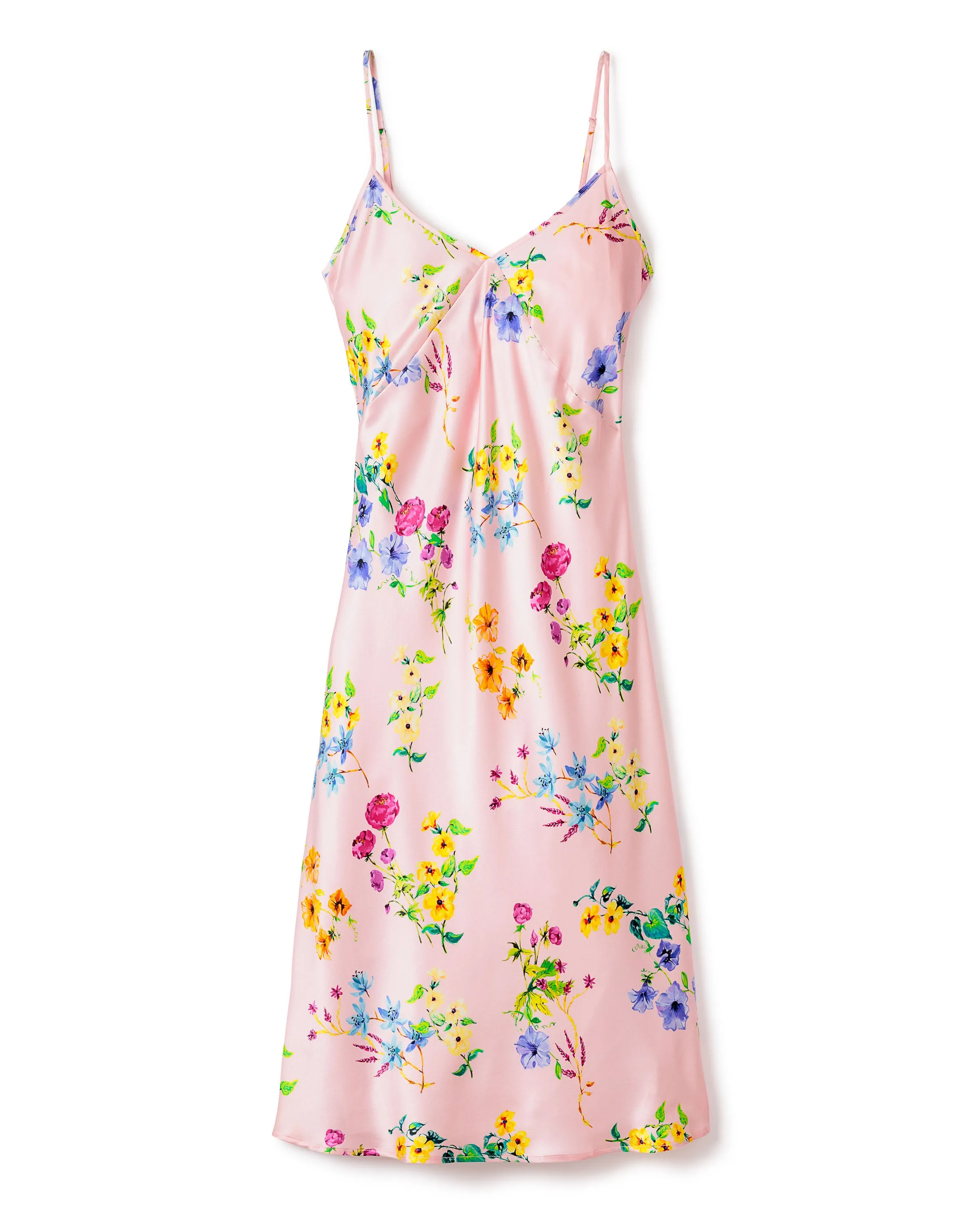Women's Blush Brilliant Botanical Silk Cosette Night Dress