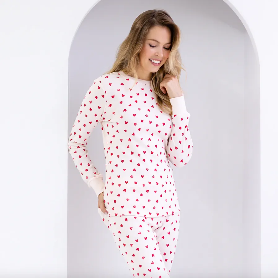 Women's Cluster Heart PJ Set