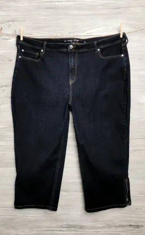WOMENS PLUS SIZE 24 - PENNINGTONS, Bermuda Stretch Jean Shorts EUC B5