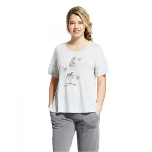 Xhilaration Sleepwear TAKE ME AWAY Short-Sleeve Sleep Shirt Pajama Top