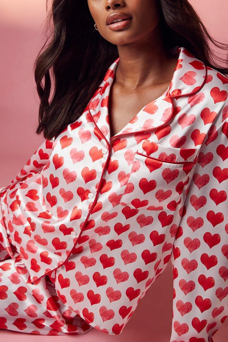 XK0372 Heart Shirt and Pants PJS