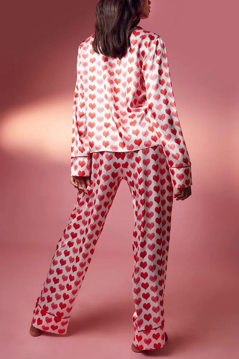 XK0372 Heart Shirt and Pants PJS