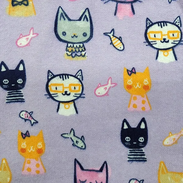 YOUTH SLEEP PANTS CATS AND FISH