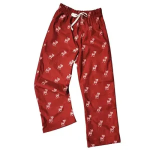 YOUTH SLEEP PANTS MOOSE RED PRINT
