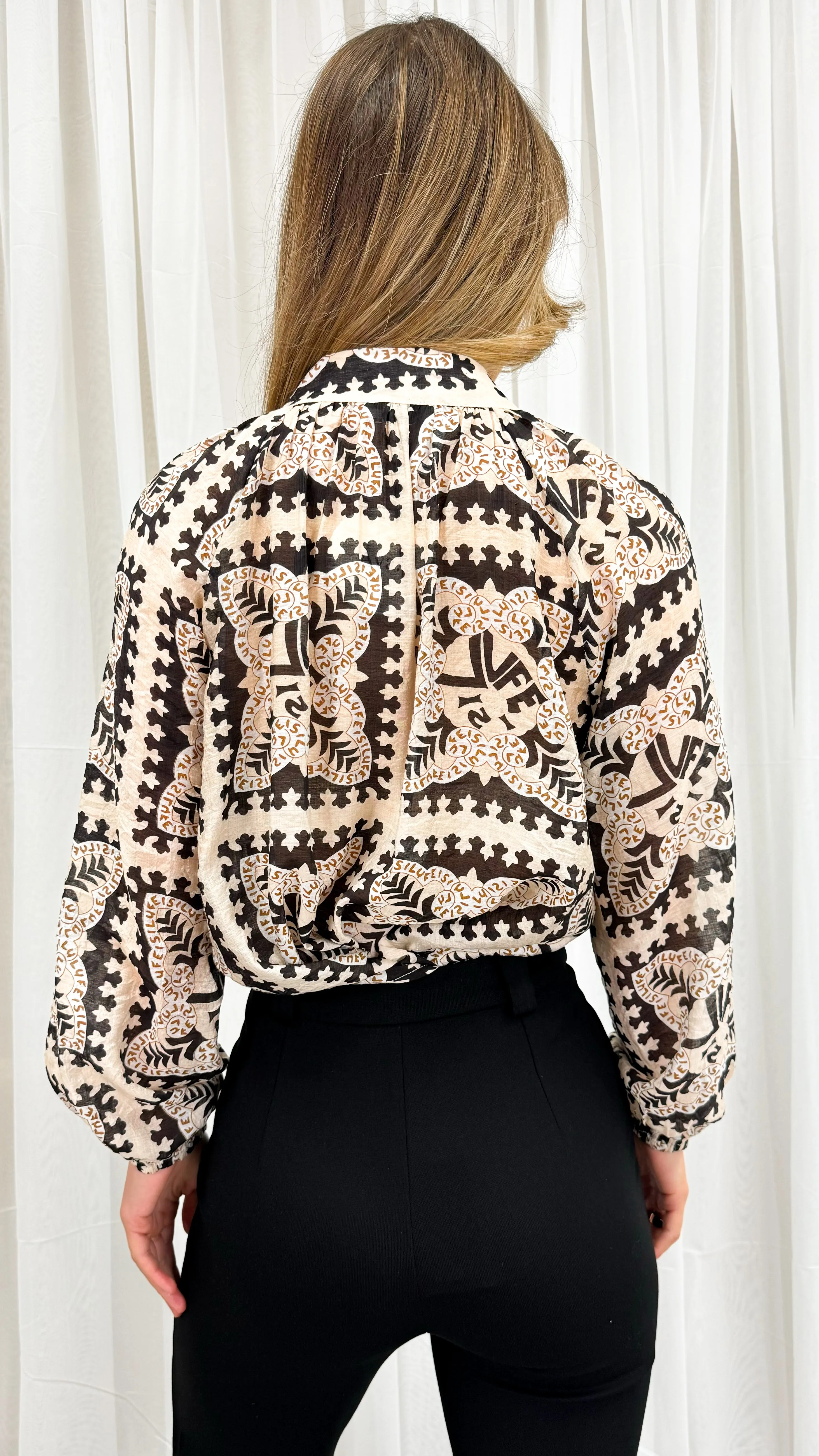 ZESTON BLOUSE - BLACK