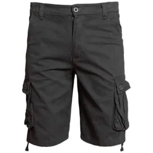 Zip Fly Shorts with Flap Pockets - Deep Gray 36